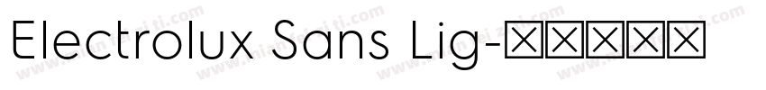 Electrolux Sans Lig字体转换